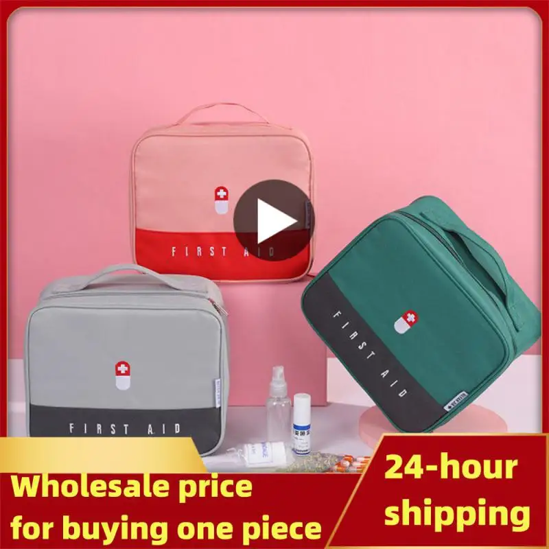 

Large-Capacity Thickened Medicine Box Layered Family First Aid Kit Medicine Boxes Medicine Cabinet Portable Fabric Storage Bag