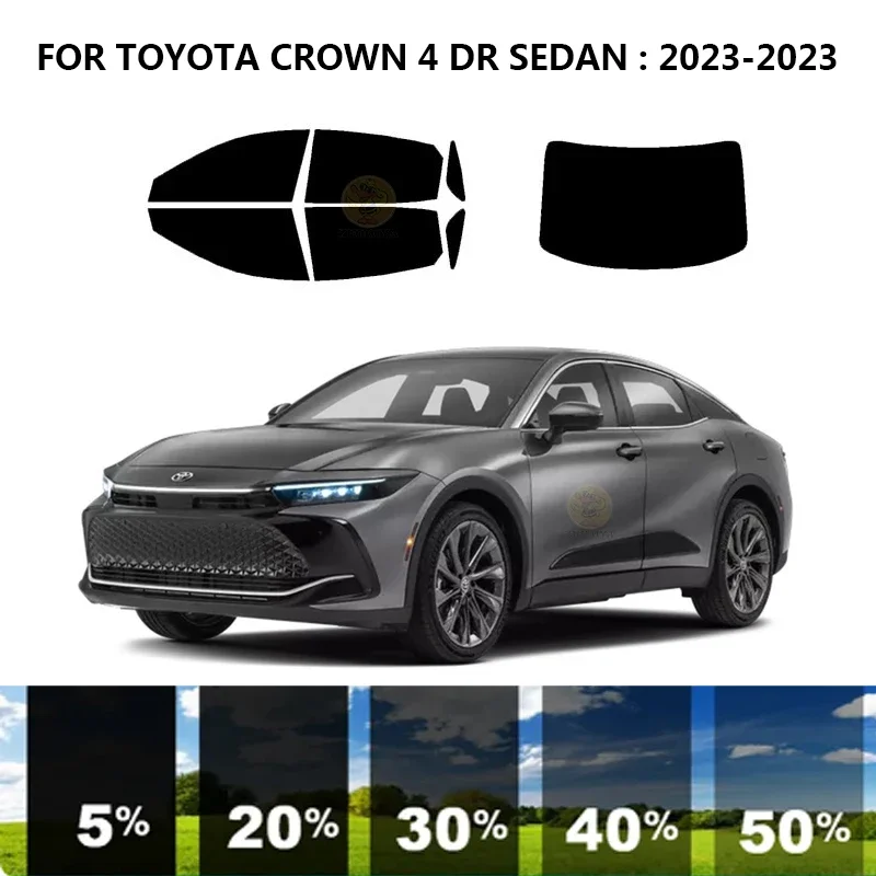 

Precut nanoceramics car UV Window Tint Kit Automotive Window Film For TOYOTA CROWN 4 DR SEDAN 2023-2023