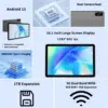 PRITOM 10 Inch Android 13 Tablet, 8(4+4)GB+64GB 1TB Expand, WiFi 6, Dual Box Speakers and Camera, BT5.0, with Mechanical Style C 5