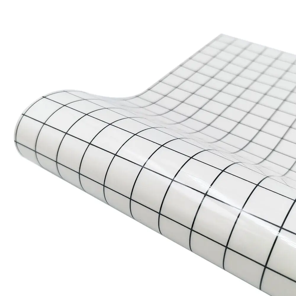 High Viscosity Clear Vinyl Transfer Paper Tape Sheet w/Black 