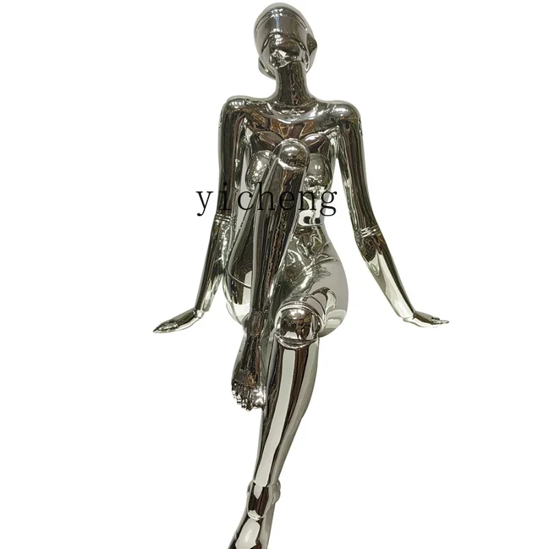 

ZK Home Electroplating Kongshan Base Goddess Decoration Figure Sculpture Office Living Room and Hotel Soft Decoration decor