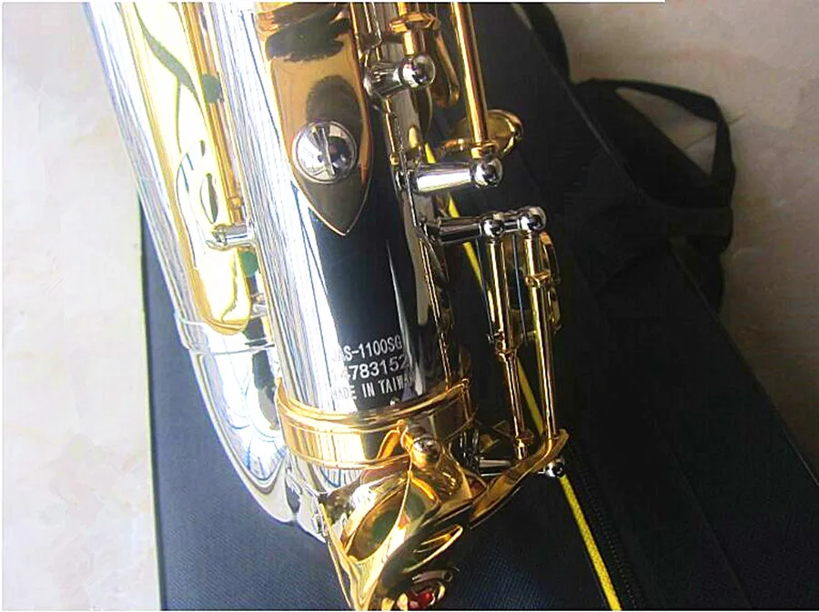 Jupiter JAS 1100SG Alto Eb Tune Saxophone Brass Nickel Silver Plated Body Gold Lacquer Key Music Instrument E-flat Sax with Case