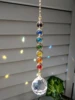 1pc Crystal Suncatcher Mobile Meditation Home Decor Rainbow Maker Prism Suncatcher (Rainbow and Fantasy) 1
