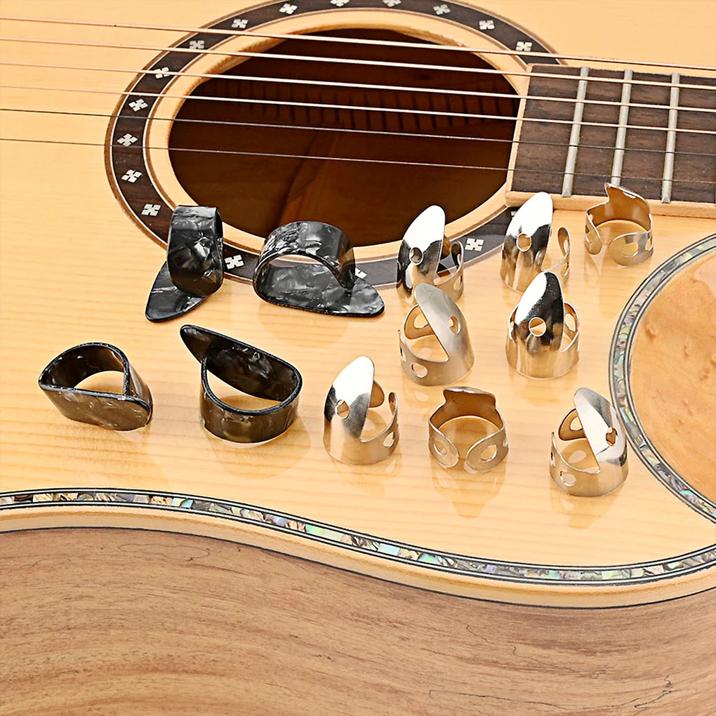 Guitar Picks Thumbs Plectrums Set Replaced Parts Supply Guitars Playing