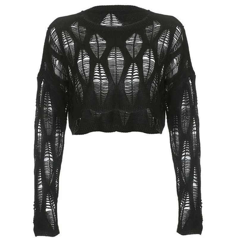 ITOOLIN Women Hole Hollow Out Y2K T-shirts Batwing Sleeve Knitted Shirt For Women Loose Streetwear Tops Spring Autumn 2024 Best Sellers In Women's Clothing ITOOLIN Women Hole Hollow Out Y2K T-shirts Batwing Sleeve Knitted Shirt For Women Loose Streetwear Tops Spring Autumn 2024 Best Sellers In Women's Clothing