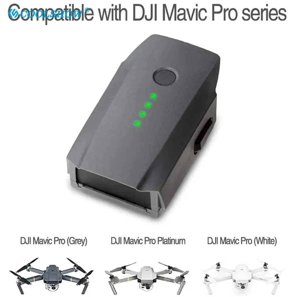 Lot de batteries DJI Mavic Pro/Platinum alignées, prêtes à être utilisées pour prolonger les vols.