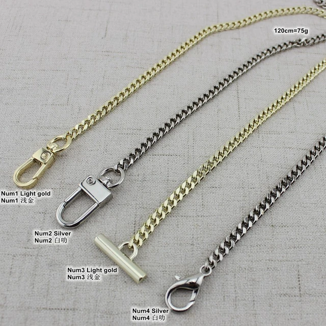 40/100CM Metal Mini Purse Chain Shoulder Crossbody Strap Handles Bag  Accessories Handbag DIY Replacement Chains Charm Decoration - AliExpress