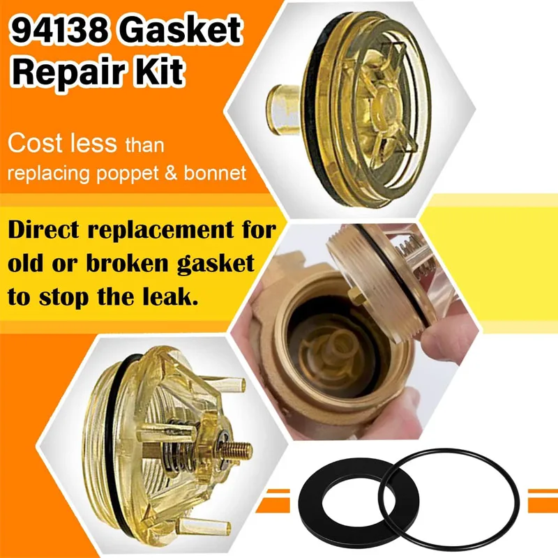 94138 Gasket Repair Kit for Febco 765 1-Inch Febco & Blue Heron 1-Inch Bonnet Poppet Assemblies