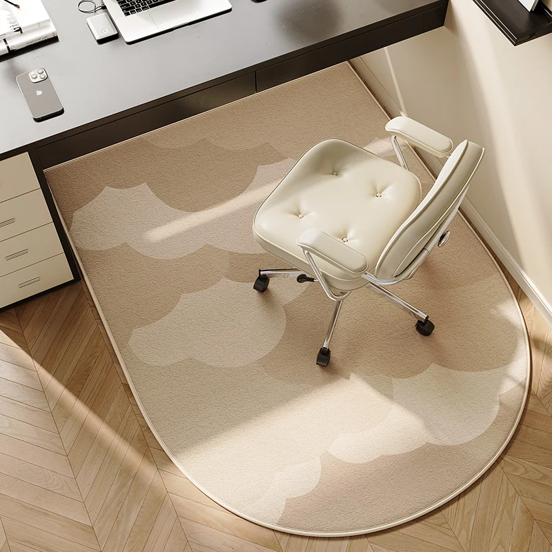 Computer Chair Floor Mat Study Desk Carpet Bedroom Living Room Table Chairs Non-slip Mats TPR Bottom Large Rounded Rug 의자 바닥 매트