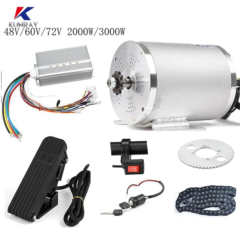 Electric Scooter Motor Kit 48v72v 3000w 50a Electric Go Kart Kit