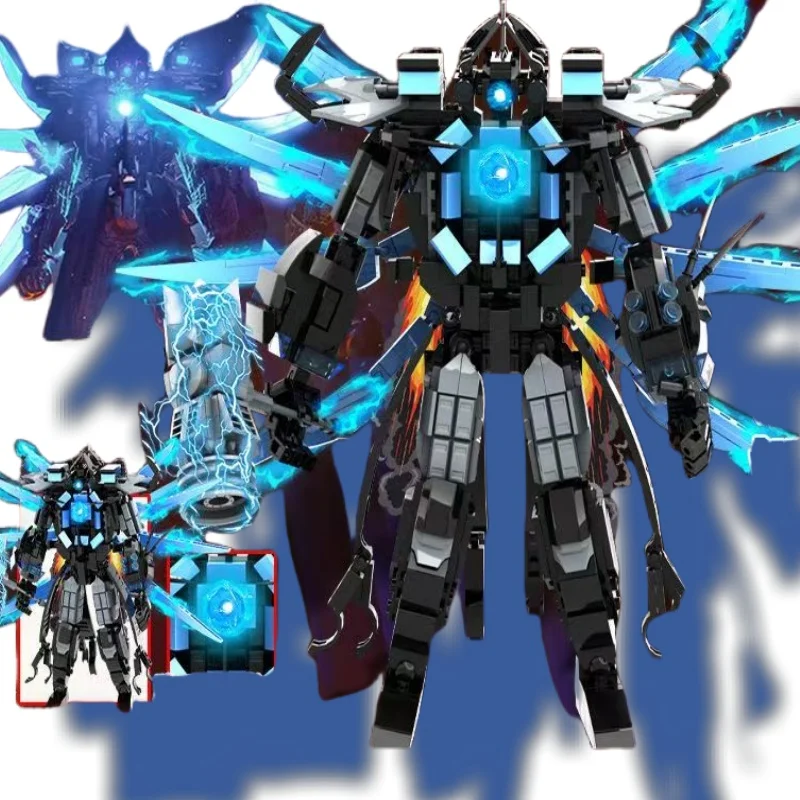 新しいメイン悪役 Skibidi トイレビルディングブロックタイタンライト