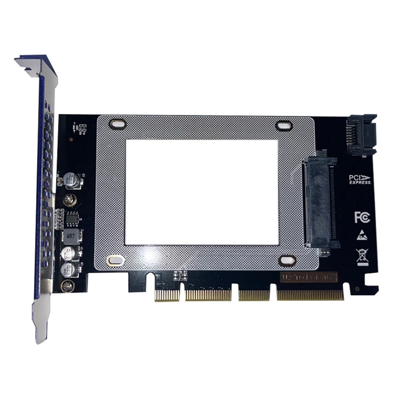 

Переходник PCIE 3,0 X4/X8/X16 к стандарту U.2, адаптер U.2 к PCI-E, переходная карта U.2 SSD SATA PCI Express для 2,5-дюймового жесткого диска SATA