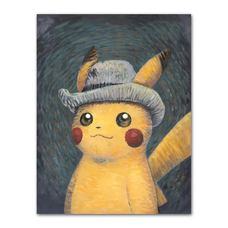 ゴッホピカチュウ アートプリント3種セット ゴッホピカチュウプリントアート3種セット