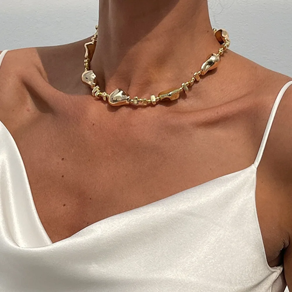 Necklace Elegant Irregular Imitation Pearl Beads for Women Vintage Party Wedding Tassels Choker Fashion Jewelry Accessories Gift