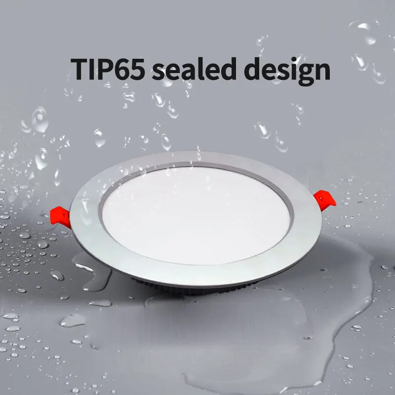 다운라이트 방수 LED 천장 조명, 야외 스포트라이트, 오목한 고휘도 조명, IP65, 3W, 5W, 12W