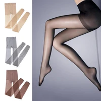 Collants d'Été à Haute artificiel asticité pour Femme, Bas Noir, Nude, Gris, Sexy, Transparents, Ultra-Minces, Jambes Maigres 1