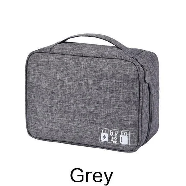 Electronics Organizer Travel Case Water Resistant Cable Organizer Bag Tech Gifts Storage Bag As Accessories for Phone Cord IPad