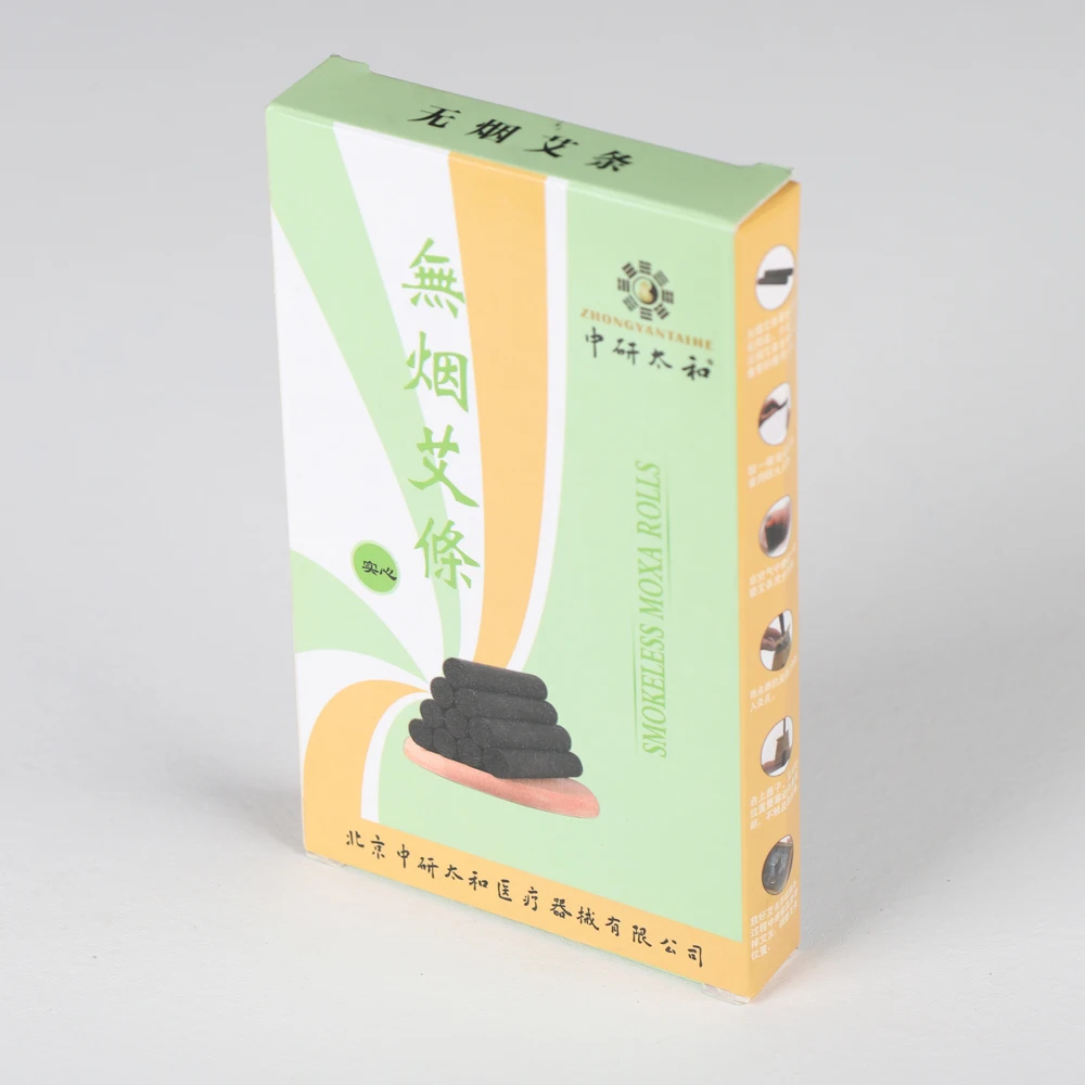 Zhongyan Taihe Solid Moxa Sticks Smoke-free Household Hollow Moxa Sticks Therapy