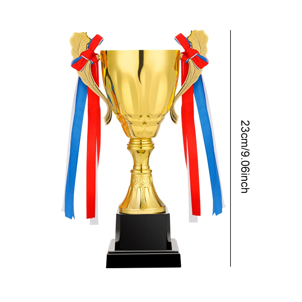 Trophy Cup Metal/Plastic Gold Trophy Cup 23cm Basketball Football Sports Award For Party Ceremony