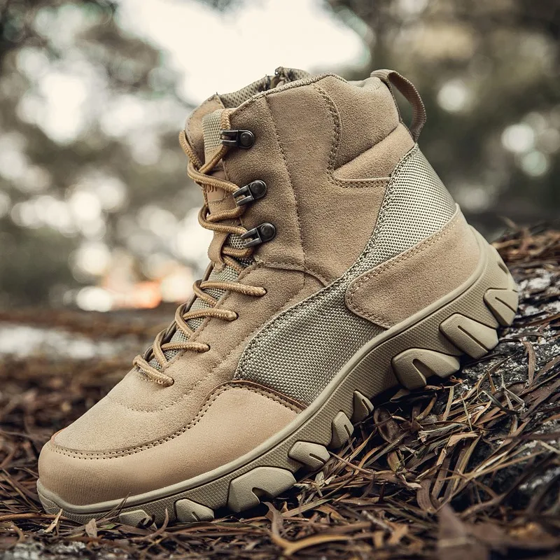 

Men's Military Boots Combat Mens Ankle Boot Tactical Big Size 47 Army Outdoor Male Shoes Work Safety Shoe Desert Motocycle Bot