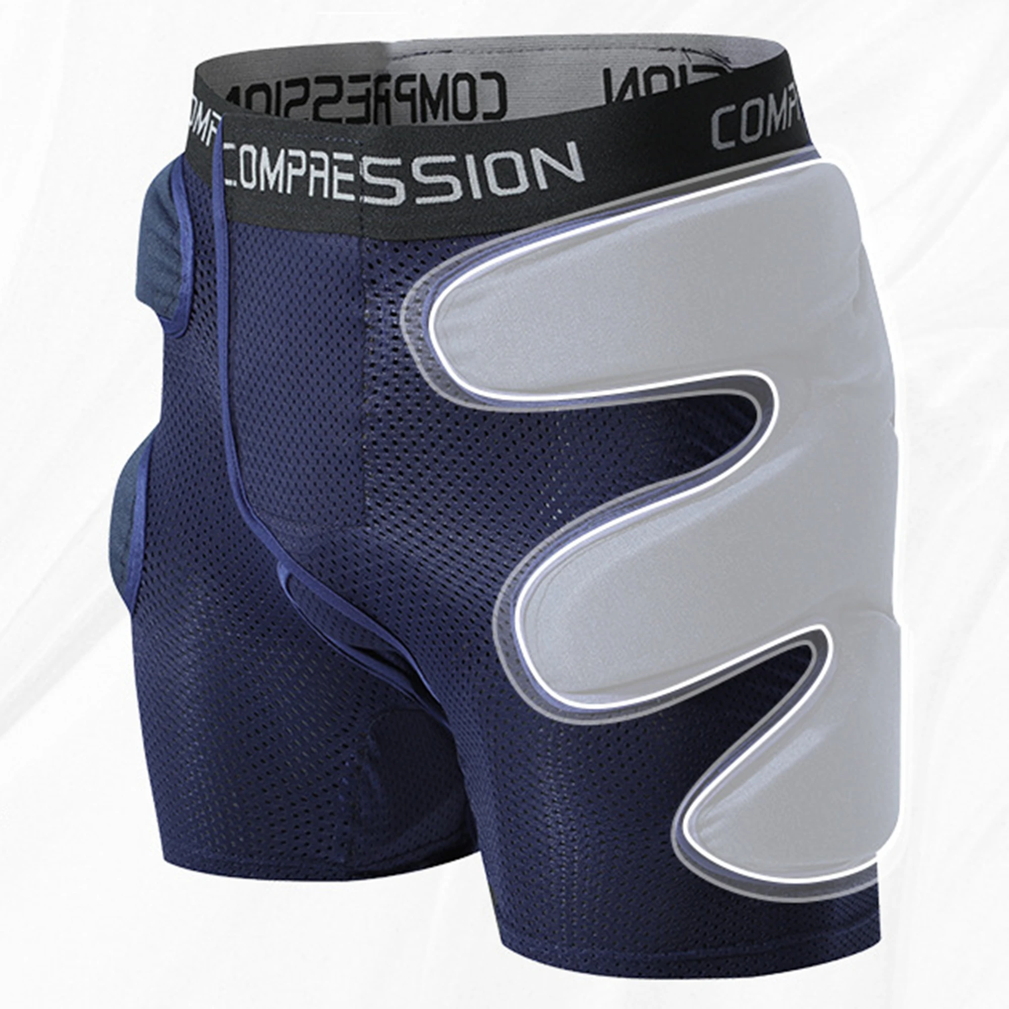 Unisex Roller-skating Skating Snowboard Skiing Shorts Sports Hip Pad Protection Rugby Football Soccer Goalkeeper Shorts Sponge