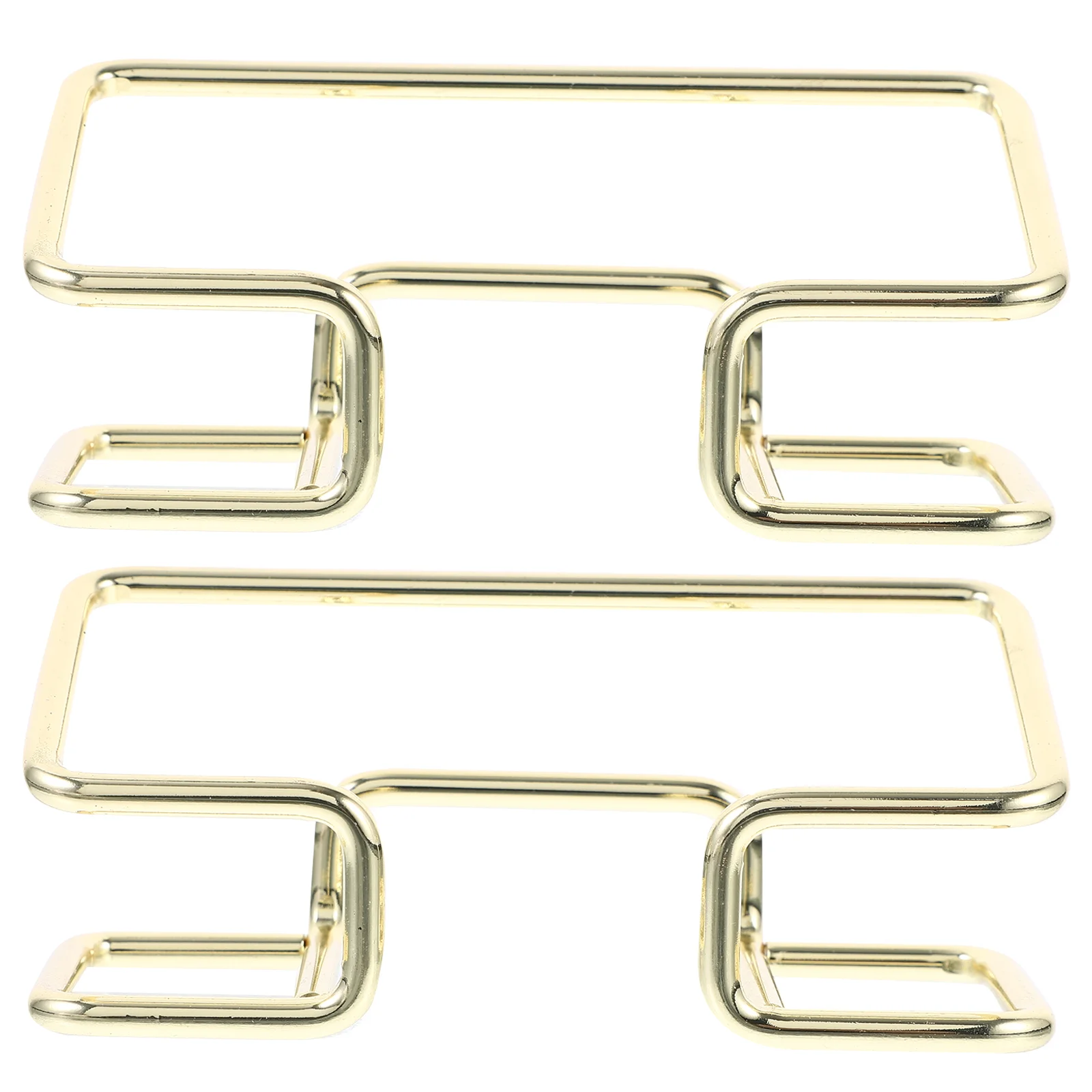 

2 Pcs Business Card Case Practical Holder Organizer Cards Storage Metal for Desk