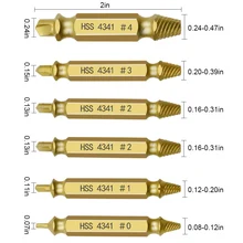 

4341 Damaged Screw Extractor Drill Bit Set Stripped Broken Screw Bolt Remover Extractor Easily Take Out Demolition Tools