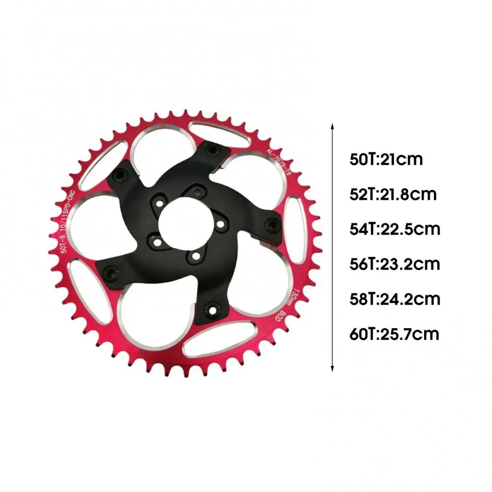 

Chainring 50T/52T/54T/56T/58T/60T Chain Wheel Sprocket Crank for Bafang Motor BBSHD 130BCD Narrow Wide Bike Sprocket Repair Part