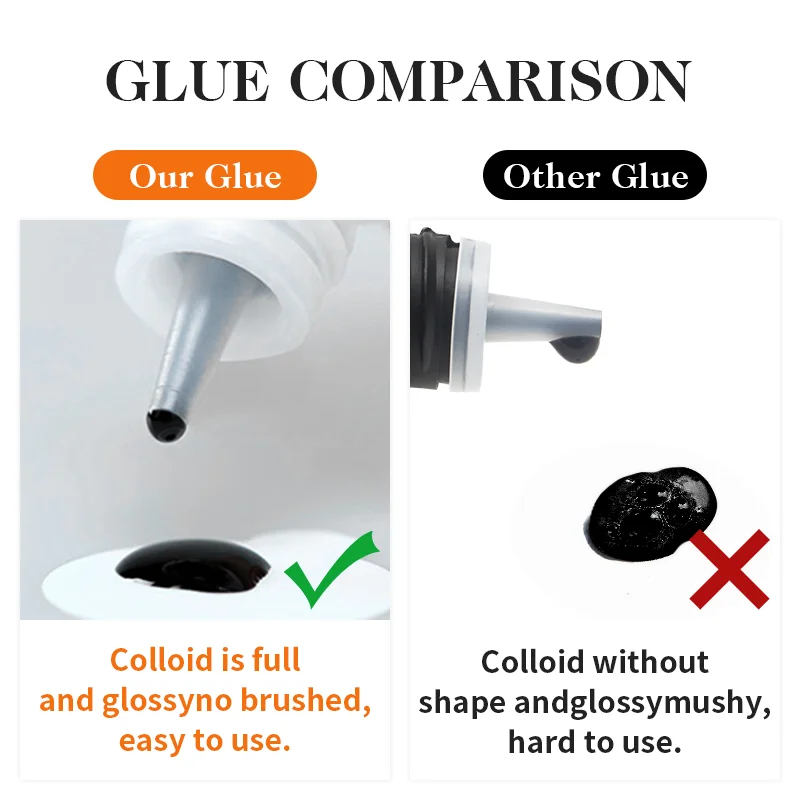 NATUHANA 5ml Eyelash Glue Professional 0.5S Fast Drying Lashes Adhesive Long Lasting Glue for Eyelases Extension 5