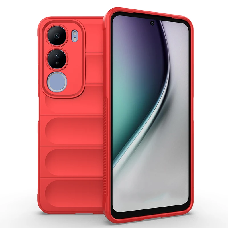 Enhanced Shockproof Rubber Silicone Protective Bumper Case for Vivo Y29 and Y19s (6.68 inch)