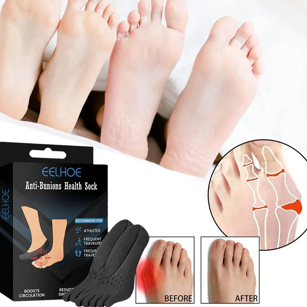 Unisex Anti-Bunions Health Sock Hallux Valgus Correcting Bunion Care Relief Breathable Aching Foot Sock V7Z8