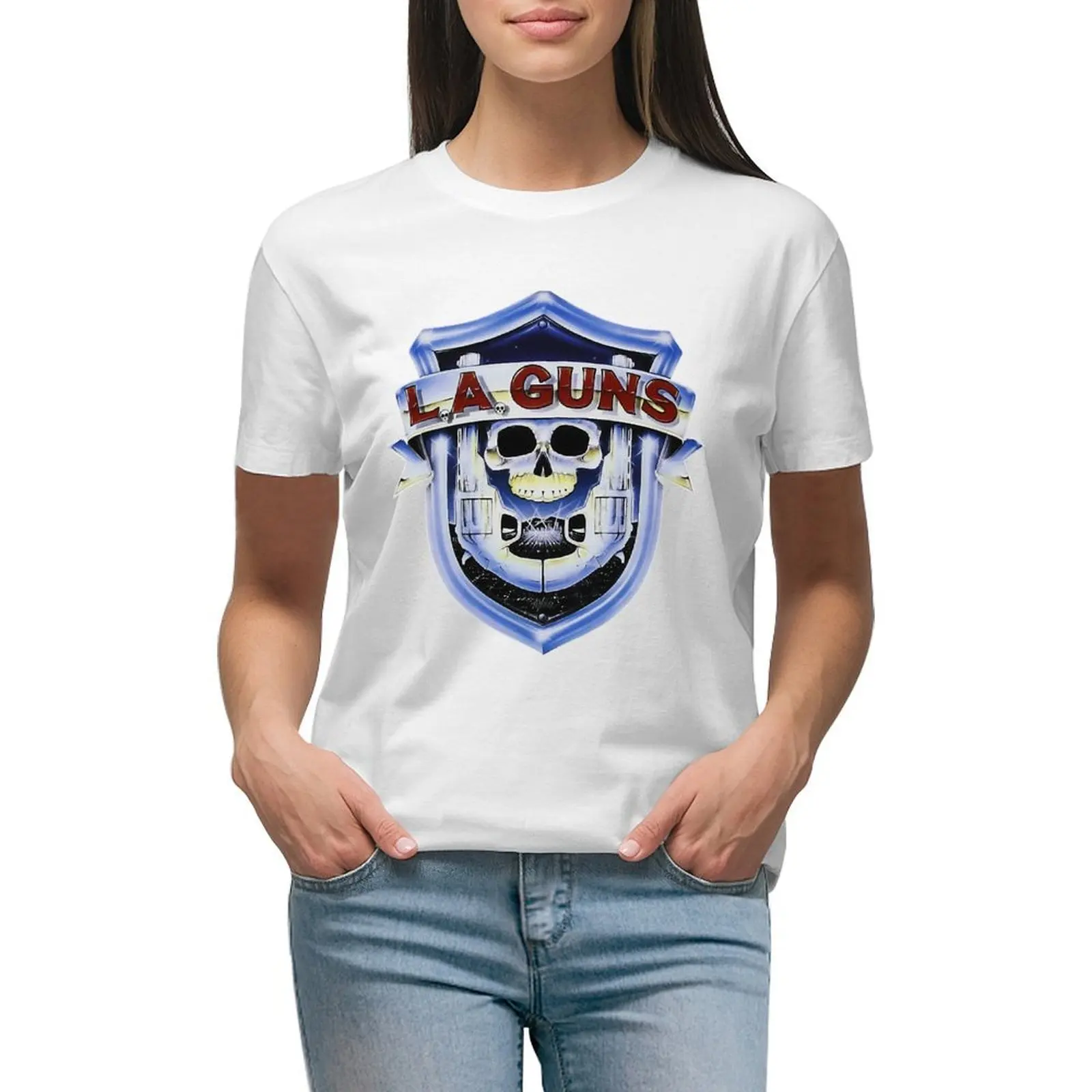 

band rock metal Classic T-shirt tops Short sleeve tee plus size tops Women t shirt