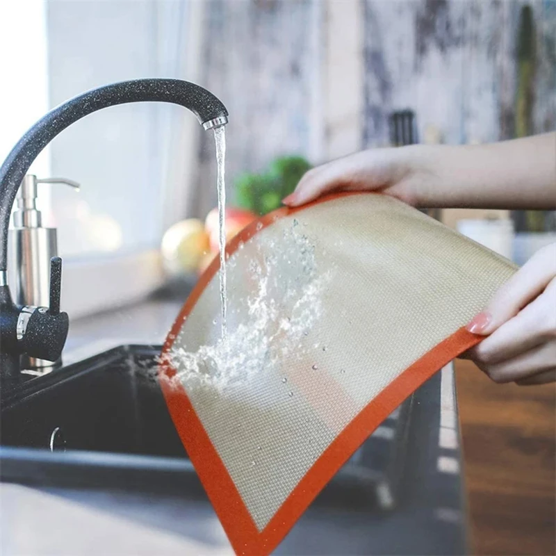 1PCS 반죽 반죽 매트 실리콘 베이킹 매트 피자 케이크 반죽 제조기 주방 요리 바베큐 가제 Bakeware 주방 악세사리