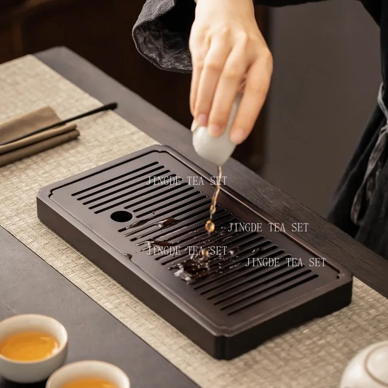 Walnut Tea Tray Small Household Water Storage Dry Foam Table Saucer Kung Fu Tea Set Chinese Tea Ceremony Accessories