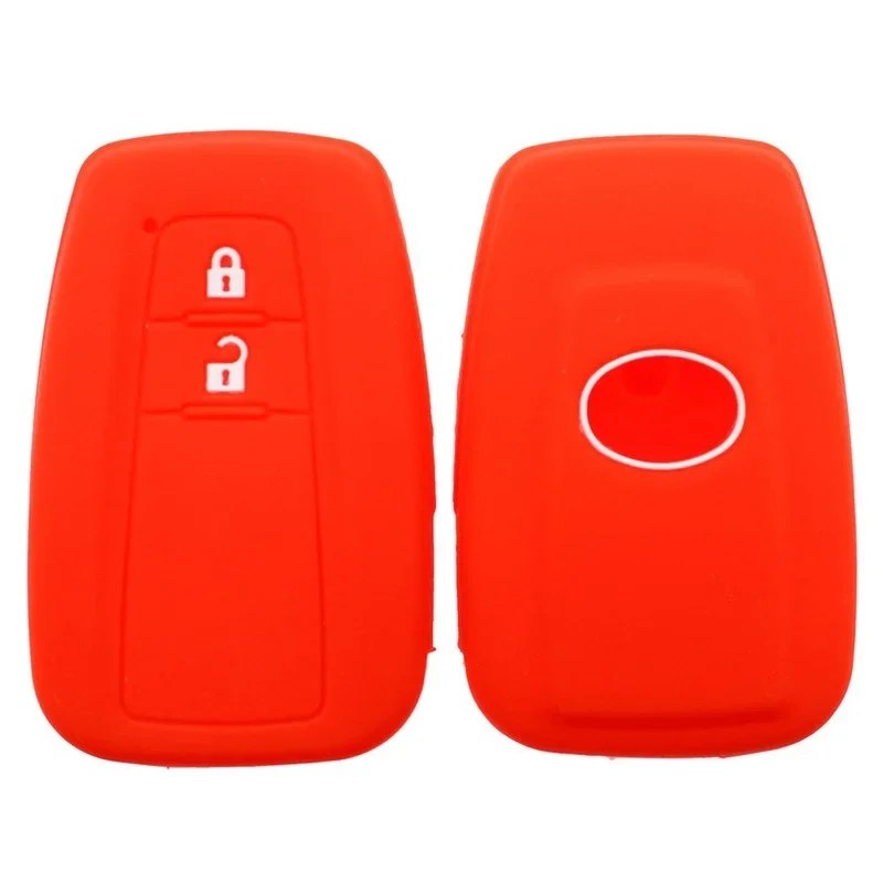 Silicone Key Case for Toyota Camry CHR Corolla RAV4 Avalon Land Cruiser Prado Prius Remote Cover Fob key case cover key case