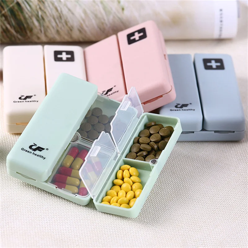 

1PC Foldable Travel Pill Organizer Magnetic Pill Case Portable 7 Day Weekly Pill Box Storage Case Dispenser Organizer Tools