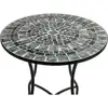 3 Piece Marbled Glass Mosaic Bistro Set Folding Table Chairs Indoor Outdoor Patio Furniture 5