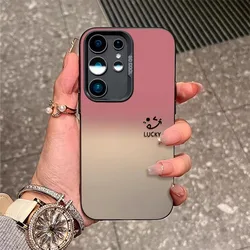 Gradient Color Expression PC Case - Sleek and Vibrant Protective Cover - S24 FE (SC05 - HE - P3436)