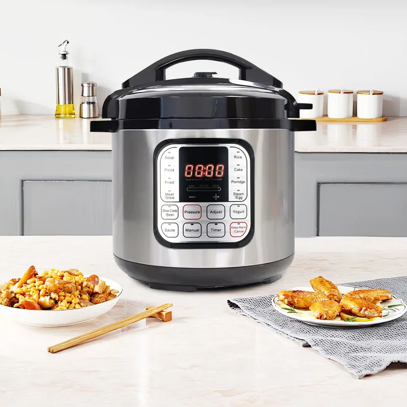 Multifunction Electric Pressure Cookers 6L Soup Porridge Heating Meal Heater Kitchen Stainless Steel Multicooker Rice Cooker