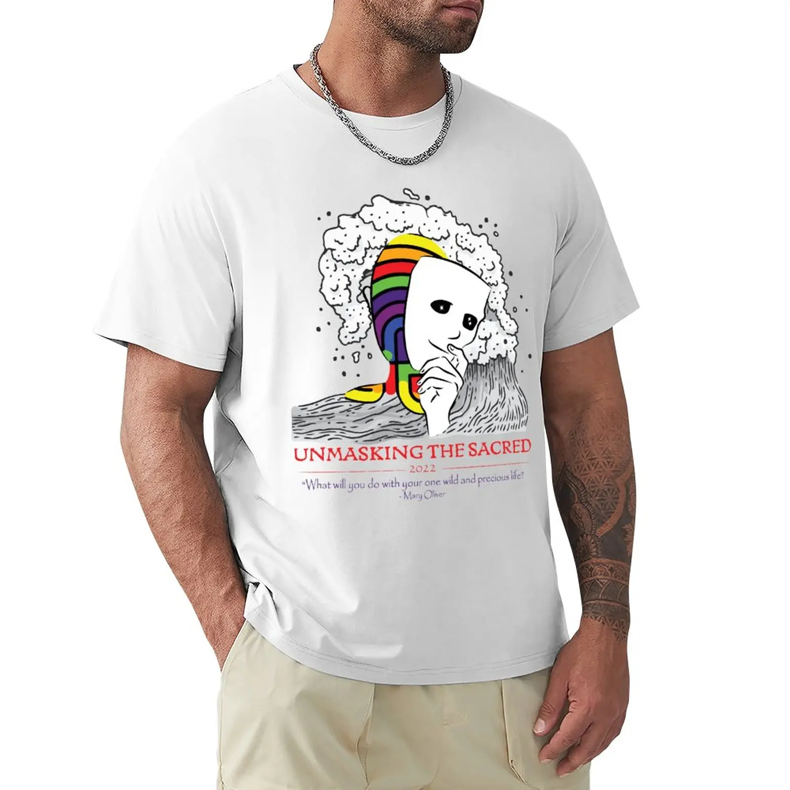 

Unmasking the Sacred T-Shirt plain graphics heavyweight t shirts for men