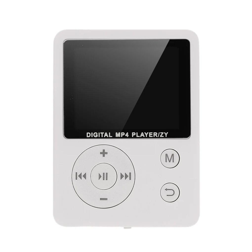 Mini MP3 Player 3.5mm Earphone Port MP4 Player FM Radio Audio Recording Music Playing Device 1.8" TFT Screen