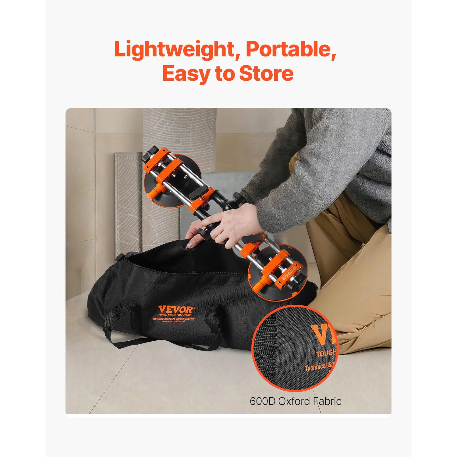 SucceBuy 2 Packs Seamless Granite Seam Setter 90°-120° Adjustable with 6 in Suction Cups Seam Joiner for Tile Joining & Leveling