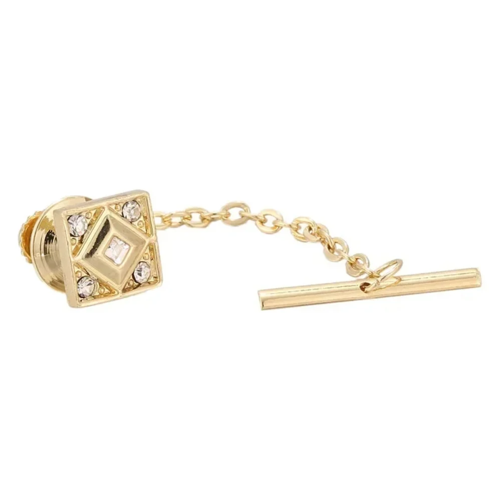Tie clips men's business wedding banquet daily crystal lock buckle