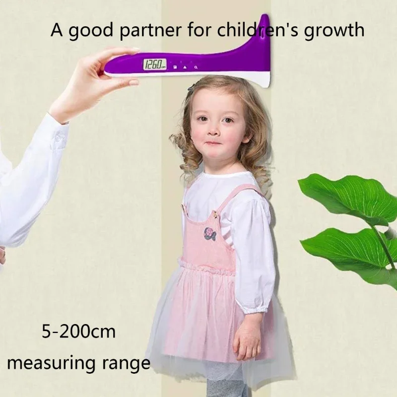 Digital Height Gauge Height Measuring Ruler Growth Chart Ruler for Kids Height Measurement Ultrasonic Stadiometer Measuring Device
