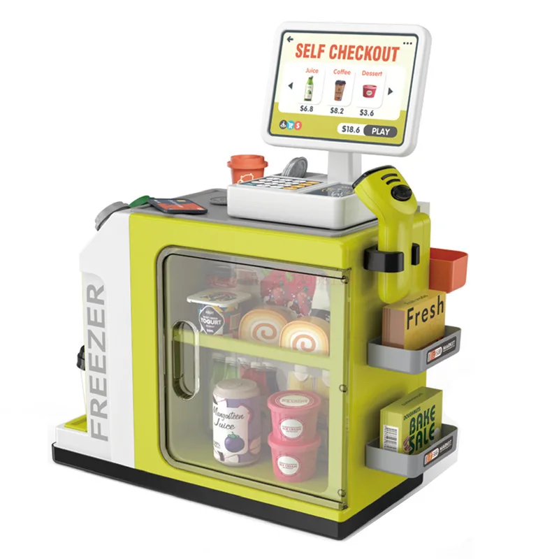 New Pretend Play Cash Register Cash Register Playset For Kid 46 Accessories Hours Of Fun Learning For Boys Girls Imaginative