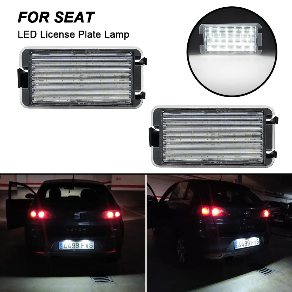NSLUMO 2X SMD LED Kennzeichenbeleuchtung für Hyundai i30N PD Sonata Elantra GT
