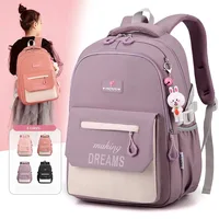 School Backpack for Girls Primary School Student Bag 8-14 Years Children Pink Bookbag Kids Satchels Teenagers Knapsack Mochila 2