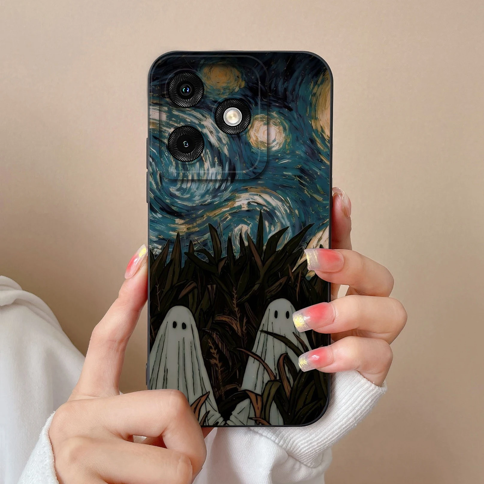Soft Liquid Silicone Shockproof Back Cover - High Quality Lightweight Bumper Case, Various Styles Available