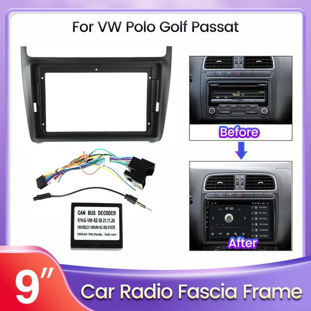 2din Car Radio Stereo Face Frame for VW POLO Sedan 2008-2020 Golf