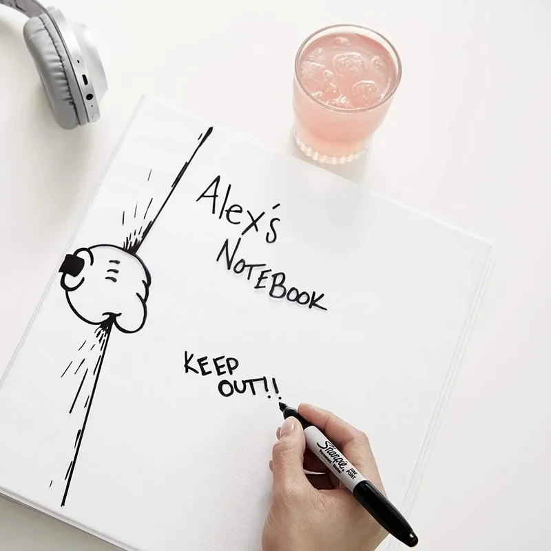 6pcs Sharpie Permanent Markers Featuring Fine Ultra Fine and Chisel Point Markers Black Oil Ink Office School Painting Supplies - Image 4